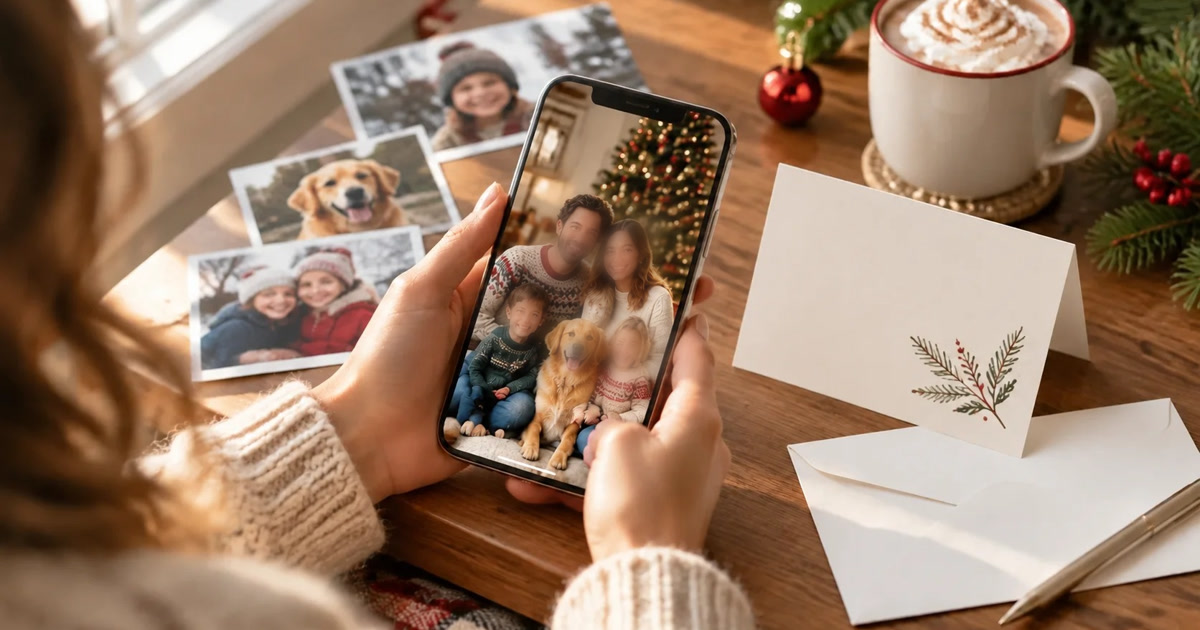 How to Make a Christmas Card Photo Without a Photoshoot (2026 Guide)